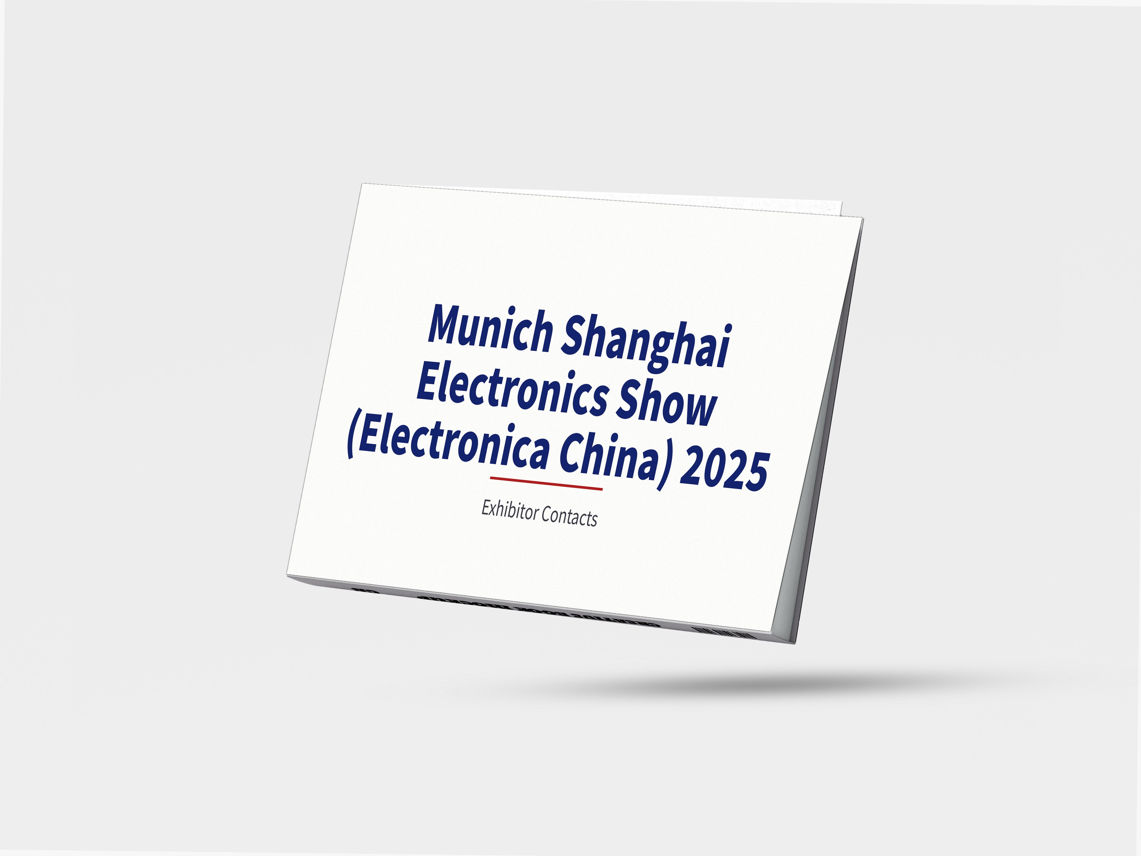 Munich Shanghai Electronics Show (Electronica China) 2025 - Exhibitor Contacts